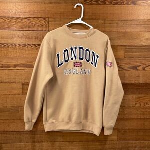 London England Beige Sweater